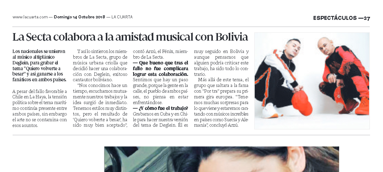 Nota exclusiva Diario La Cuarta