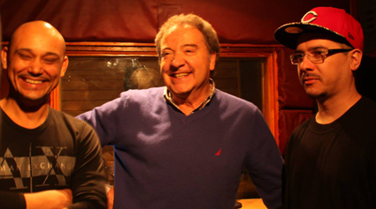 La Secta y El "Pollo" Fuentes graban "Te Perdi"